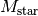 M_{\rm star}